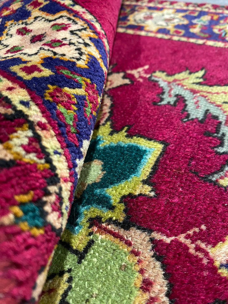 2.6 x 12.3 Runner Persian Tabriz Wool Preowned Rug #B-80421