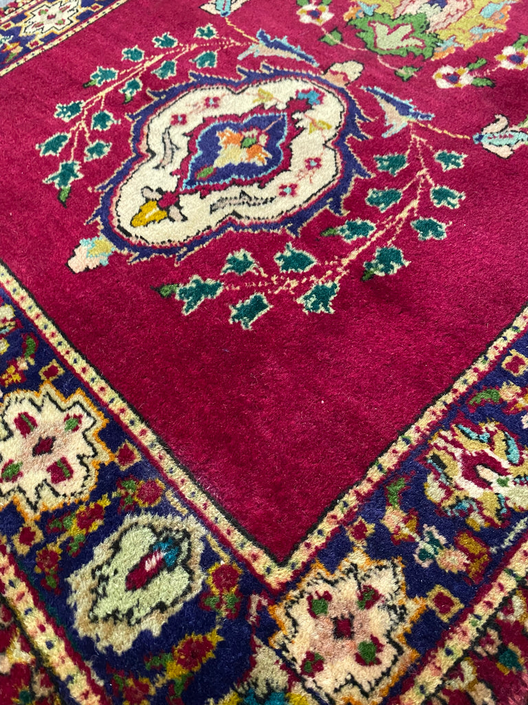2.6 x 12.3 Runner Persian Tabriz Wool Preowned Rug #B-80421