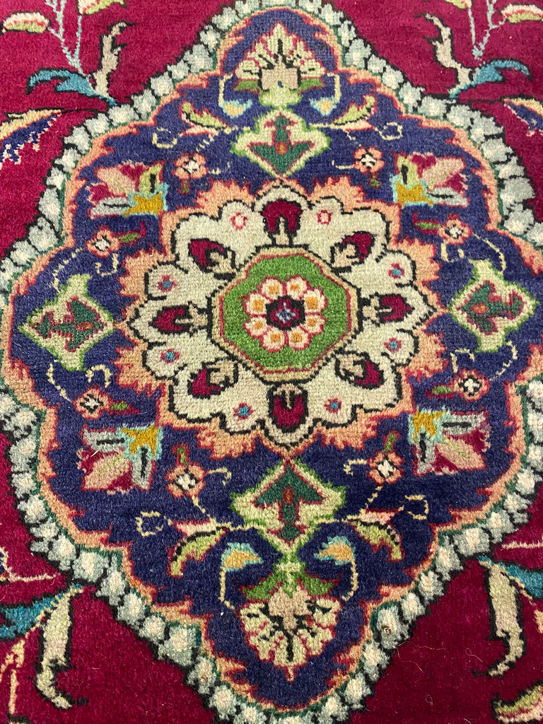 2.6 x 12.3 Runner Persian Tabriz Wool Preowned Rug #B-80421