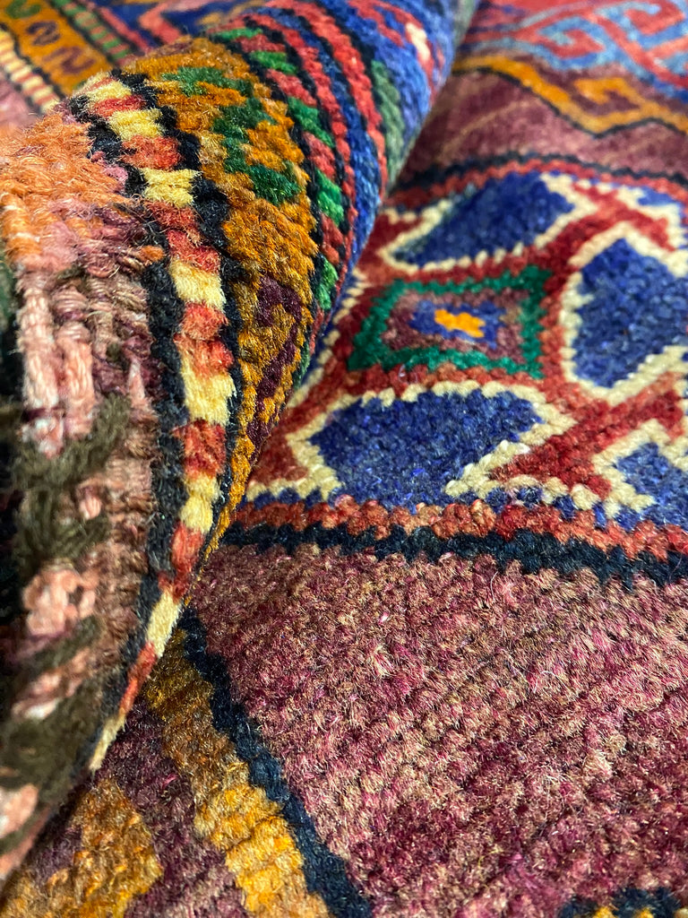 5 x 17.1 Red Orange Persian Kazak Runner 8146