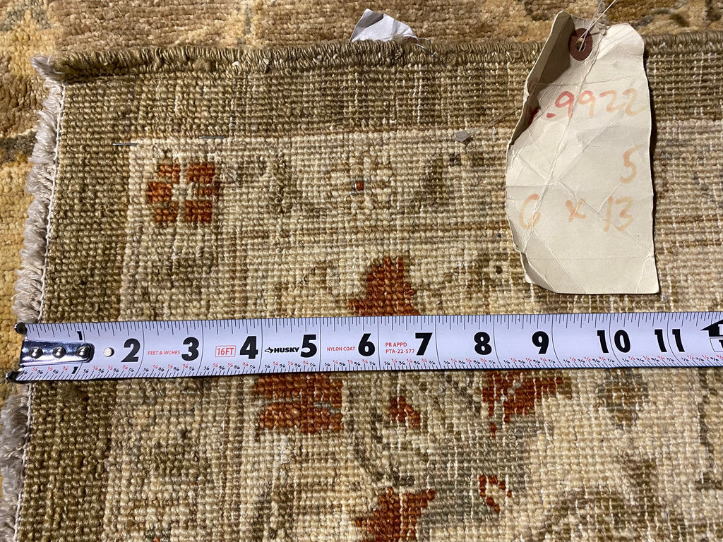 6 x 13.5 GALLERY SIZE Chobi Peshawar Rug BROWN #PIX-9922