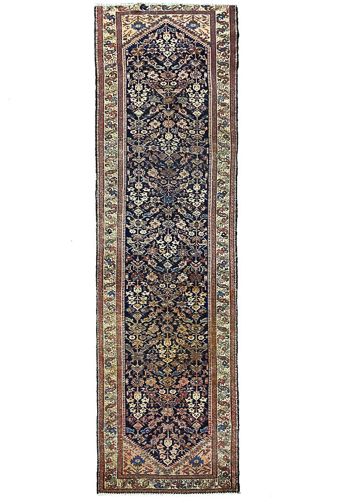 3.5 x 13 Semi-Antique Russian Kazak Rug Early 1900’s 8826