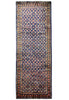 Load image into Gallery viewer, 3.7 x 10.8 Royal Blue Persian Hand-Knotted Construction Herati Runner Rug 7148