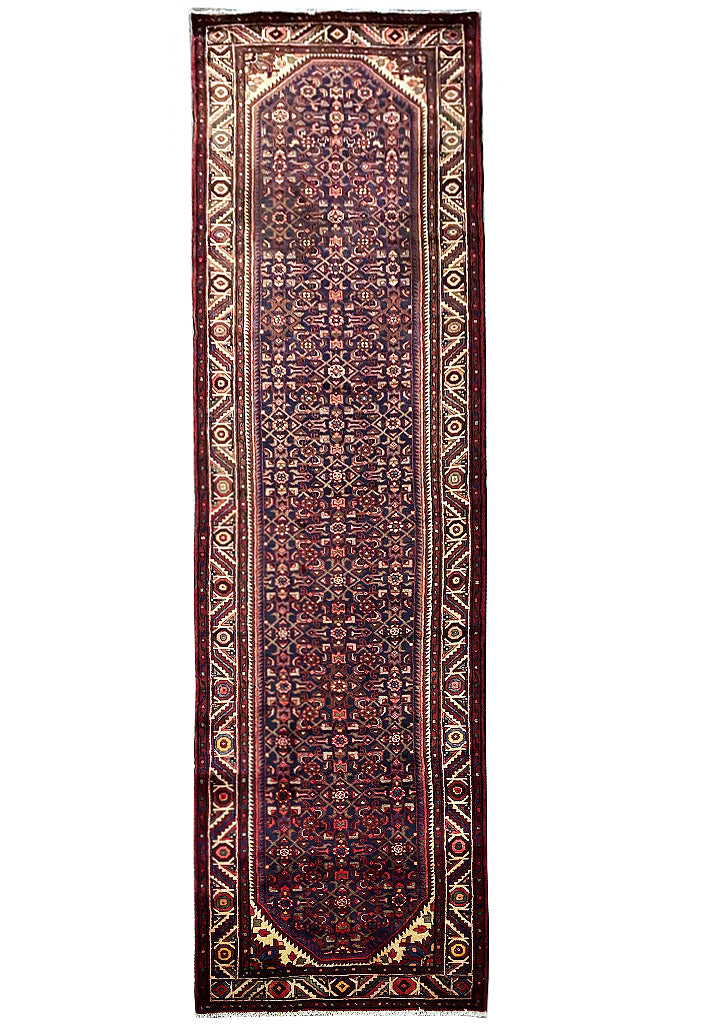 3.10 x 13.10 Persian Hamadan Runner Rug 12109