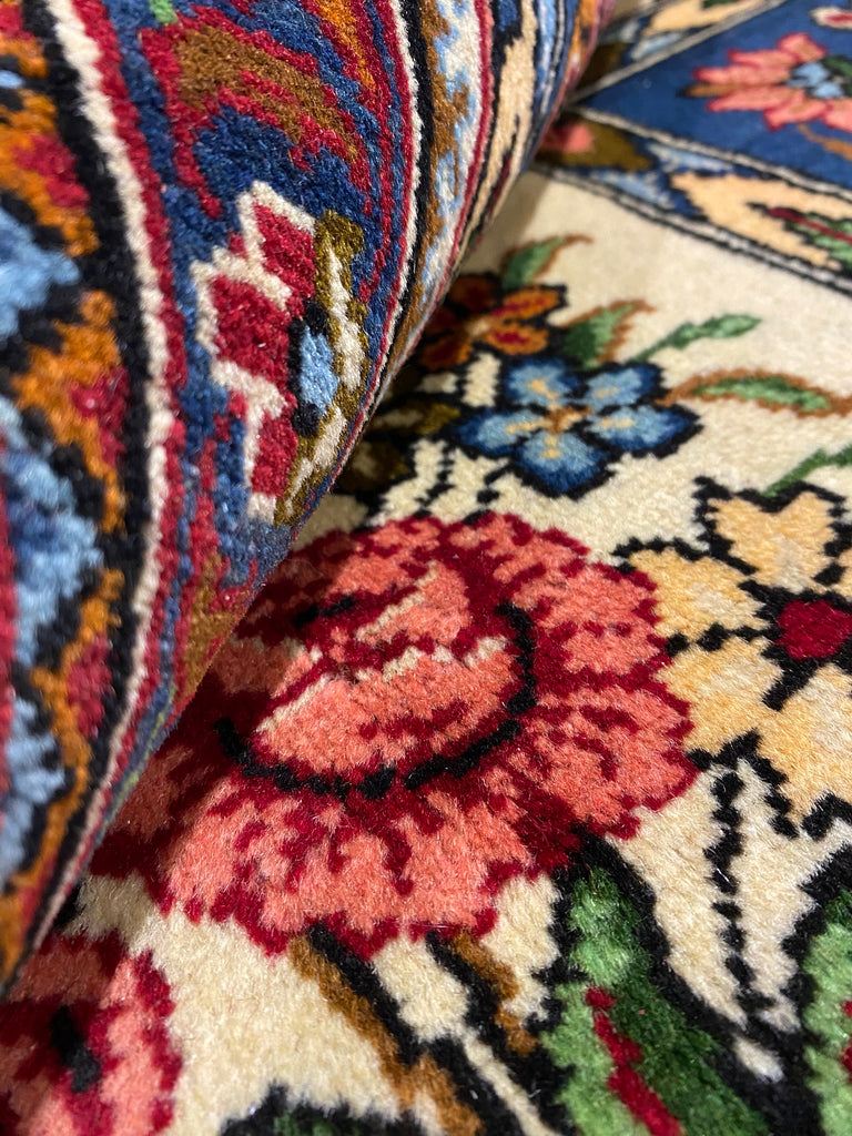 3.9 x 13.3 Multi-Color Handmade Persian Bakhtiar Runner Rug 8018