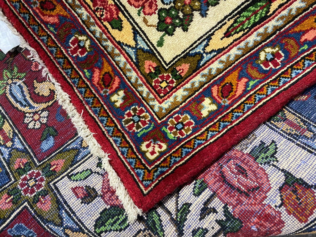 3.9 x 13.3 Multi-Color Handmade Persian Bakhtiar Runner Rug 8018