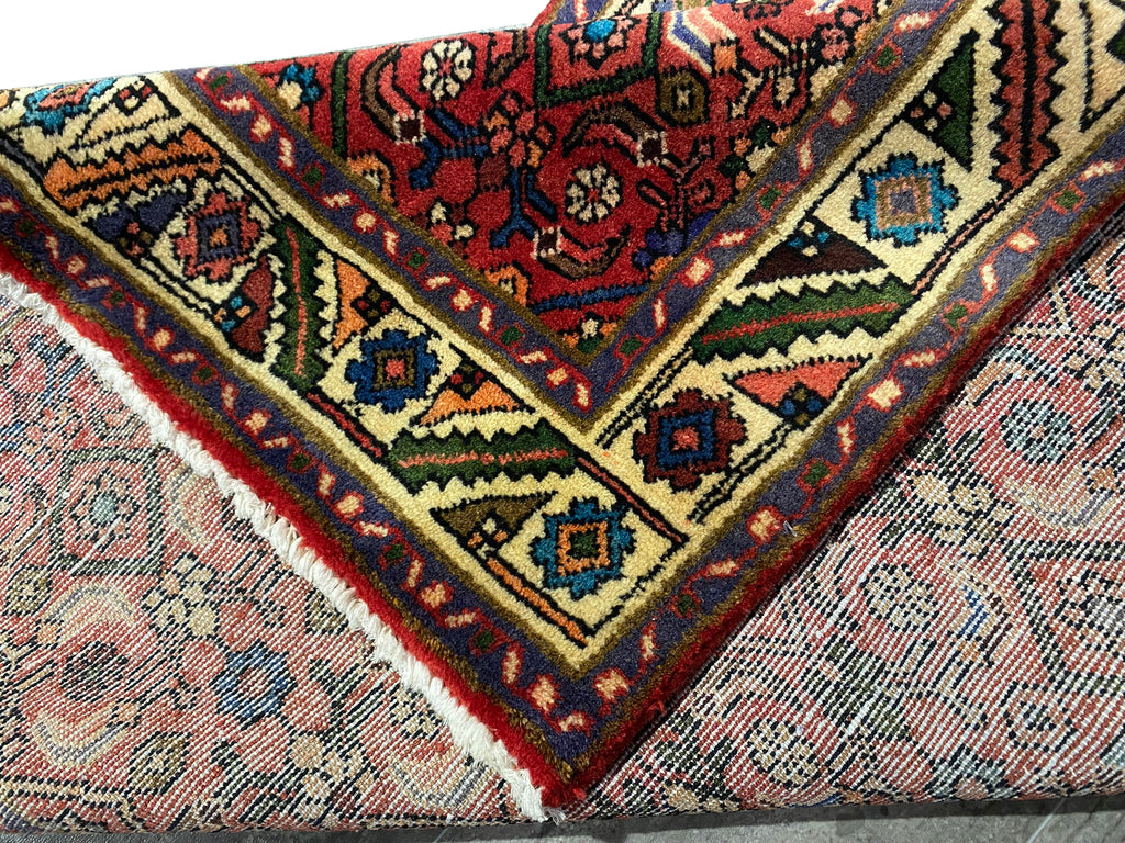 10 Foot Persian Hamadan Runner (3x9.7) Wool Rug #B-80347