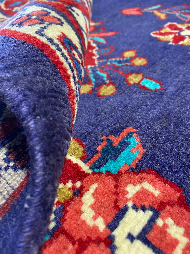 4.0 x 10.6 Wide Runner Persian Tribal Wool Rug LOVE BIRDS  #B-72456