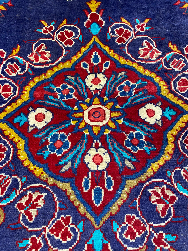 4.0 x 10.6 Wide Runner Persian Tribal Wool Rug LOVE BIRDS  #B-72456