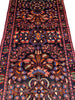 Load image into Gallery viewer, 3.6 x 6.9 Black Persian Sarouk Runner 7144