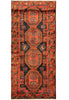Load image into Gallery viewer, 4.7 x 9.9 Sunset Orange Antique Russian Kazak Runner Rug 12725