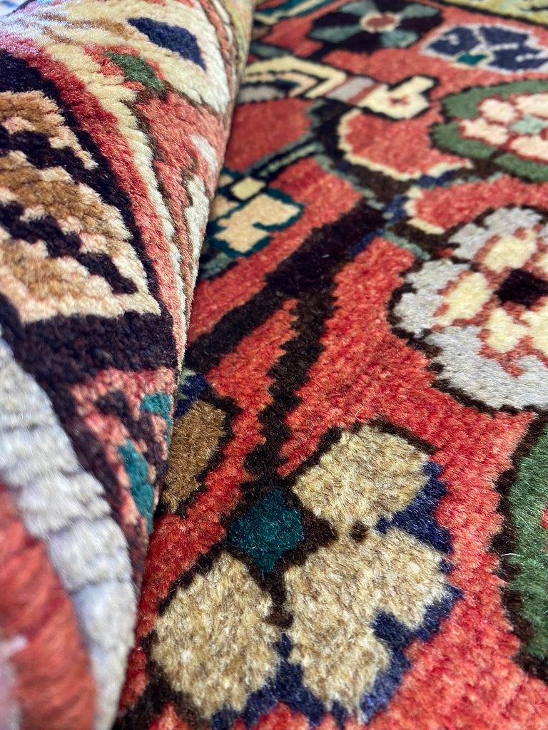 3.8 x 10.5 Persian Tribal Runner Love Birds #PIX-7815