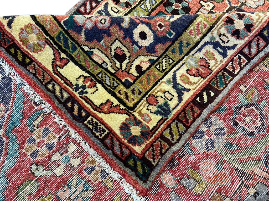 3.8 x 10.5 Persian Tribal Runner Love Birds #PIX-7815