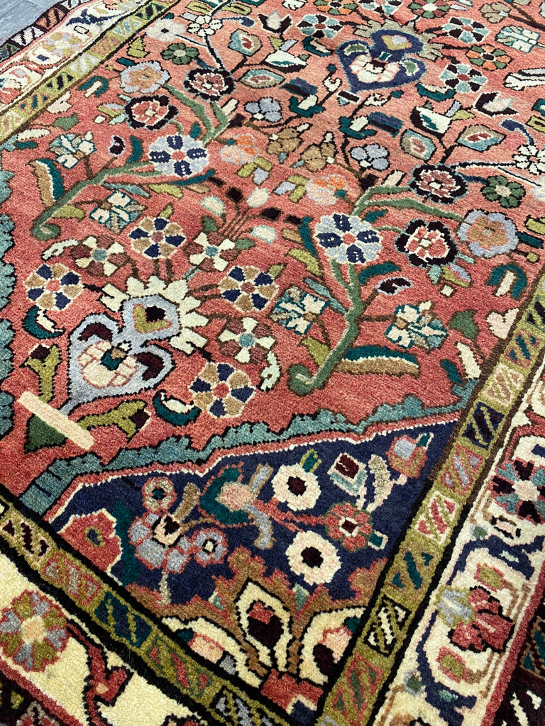 3.8 x 10.5 Persian Tribal Runner Love Birds #PIX-7815