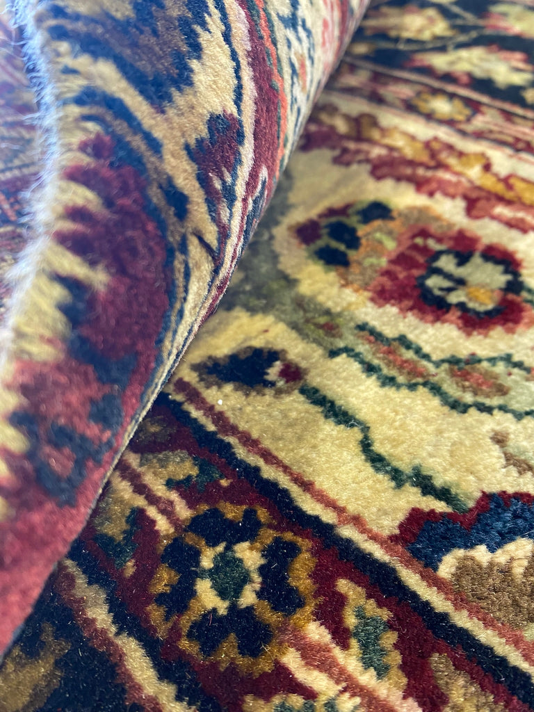 4.0 x 12.7 feet Wide Runner Handmade Dense Lustrous Wool   #B-74726