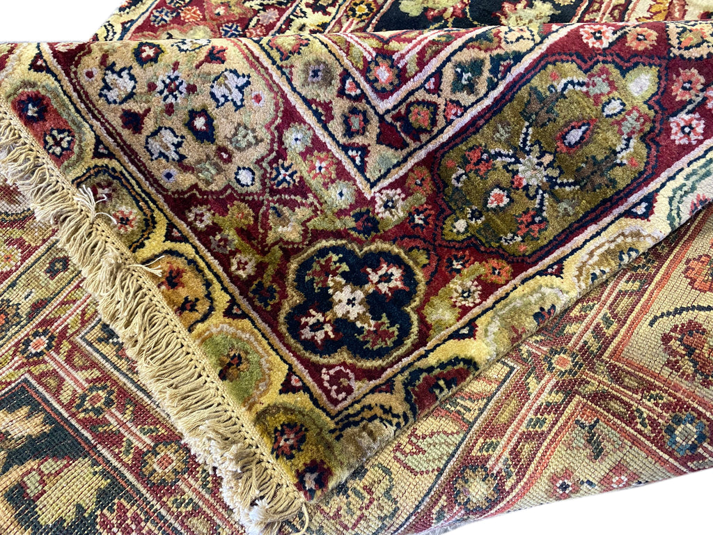 4.0 x 12.7 feet Wide Runner Handmade Dense Lustrous Wool   #B-74726