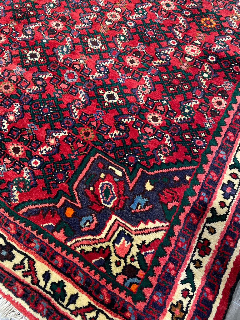 3.9 x 13.7 Persian Hamadan Bijar Runner #F-6944