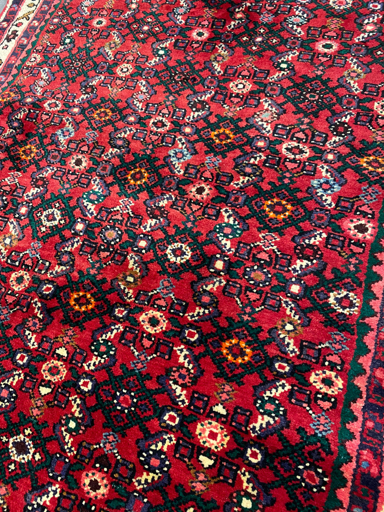 3.9 x 13.7 Persian Hamadan Bijar Runner #F-6944