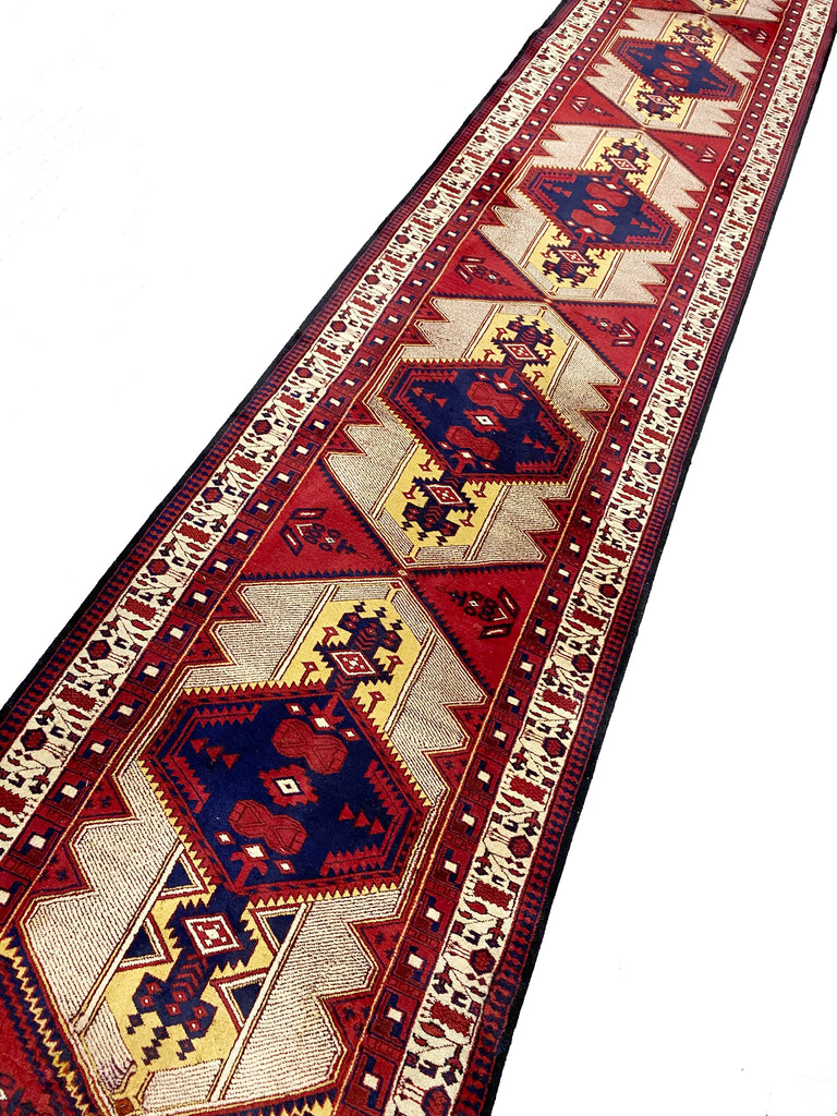 20 feet Long Persian Tribal Runner #F-6946
