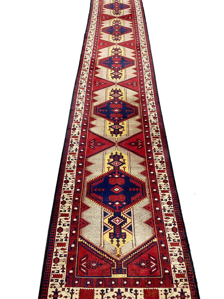 20 feet Long Persian Tribal Runner #F-6946