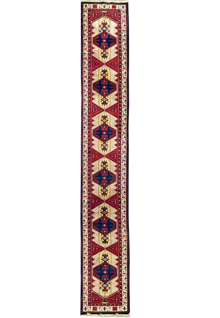 20 feet Long Persian Tribal Runner #F-6946