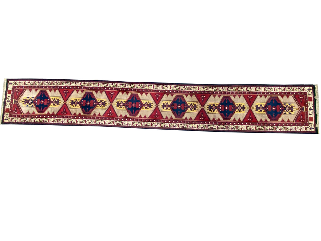 20 feet Long Persian Tribal Runner #F-6946
