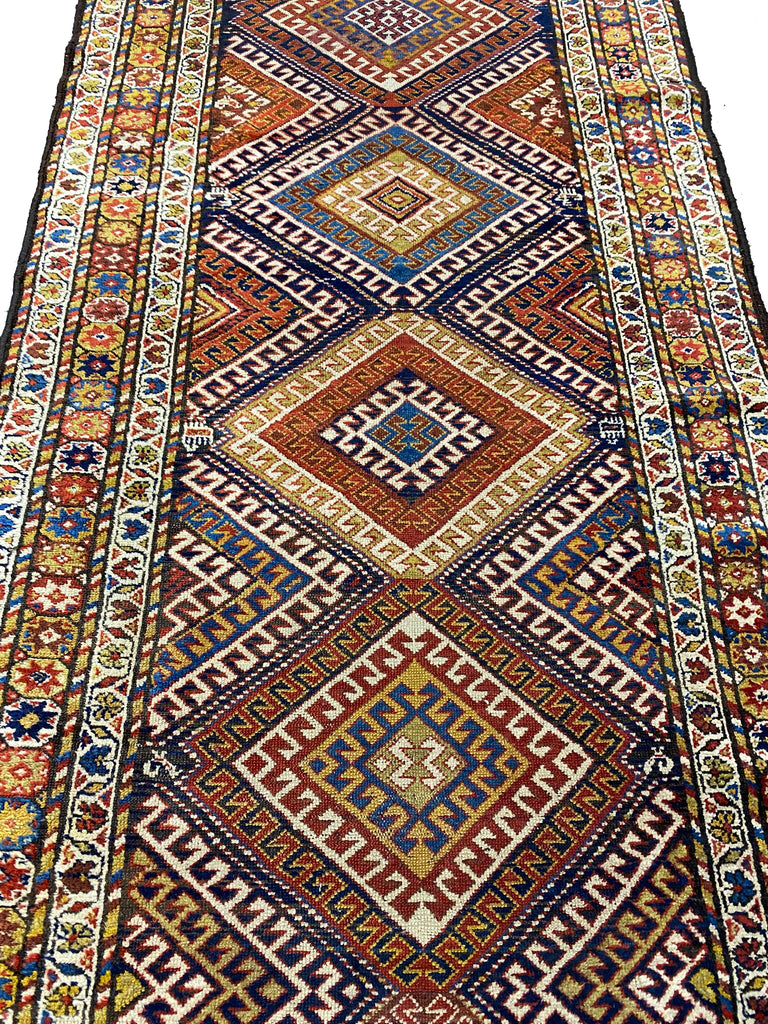 3.8 x 10.3 ANTIQUE Persian Runner #F-6948