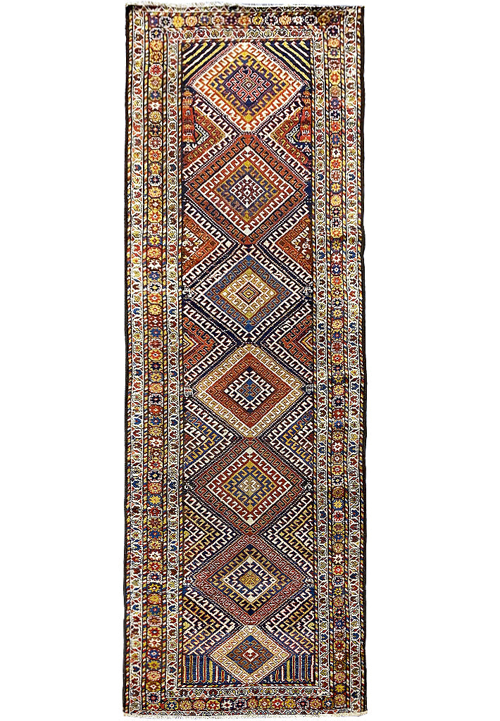3.8 x 10.3 ANTIQUE Persian Runner #F-6948