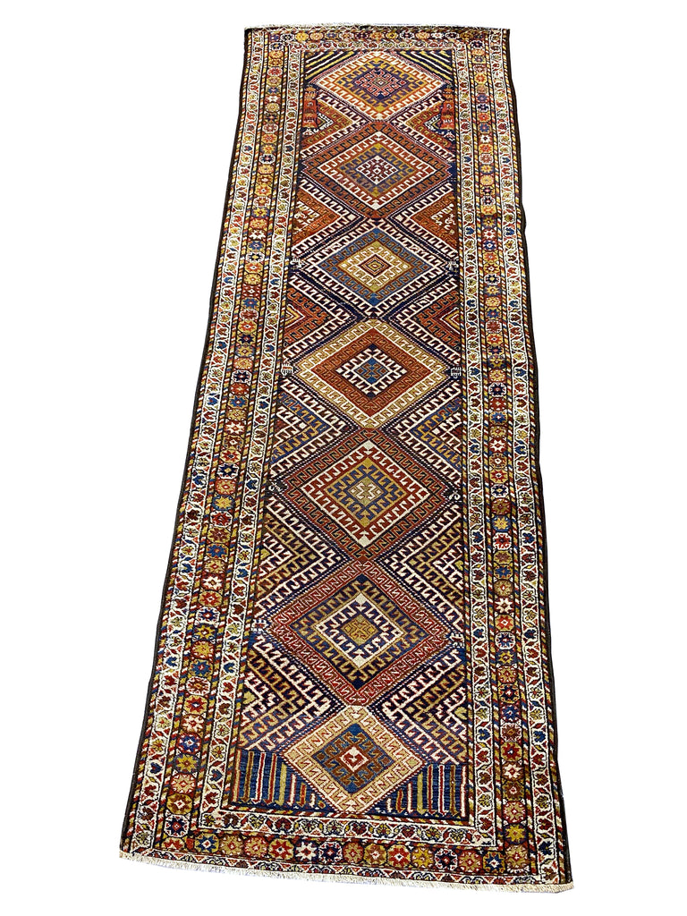 3.8 x 10.3 ANTIQUE Persian Runner #F-6948