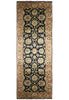 Load image into Gallery viewer, 4 x 11.10 Black Luxurious Wool Material Hand-knotted Agra Rug 11370