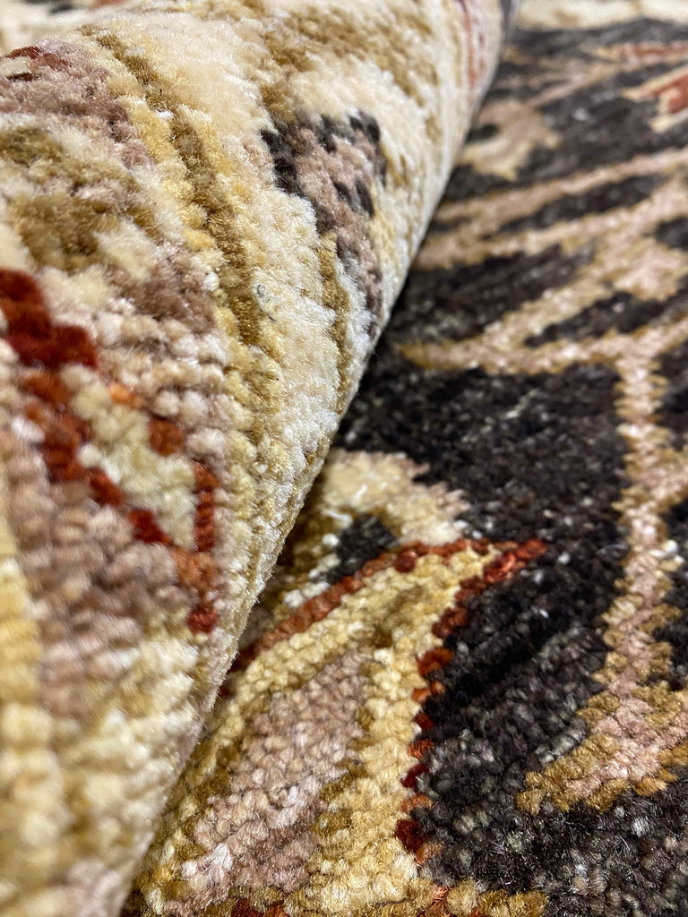 4.1 x 11.9 Runner Wide Runner Handmade Natural Wool #F-6950