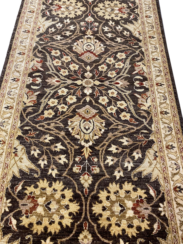 4.1 x 11.9 Runner Wide Runner Handmade Natural Wool #F-6950