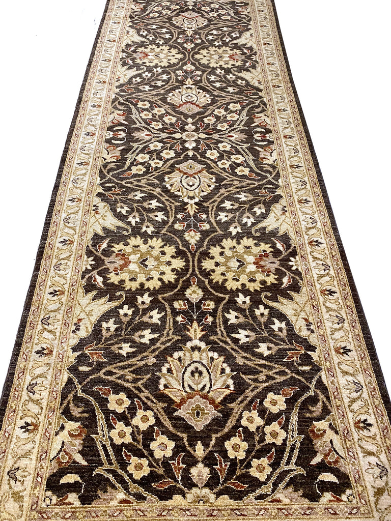 4.1 x 11.9 Runner Wide Runner Handmade Natural Wool #F-6950