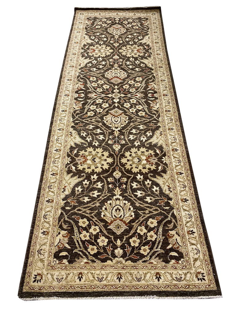 4.1 x 11.9 Runner Wide Runner Handmade Natural Wool #F-6950