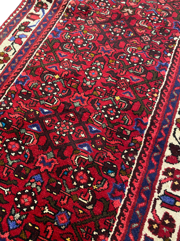 13.5 Feet Runner Persian Hamadan Rug #B-80035