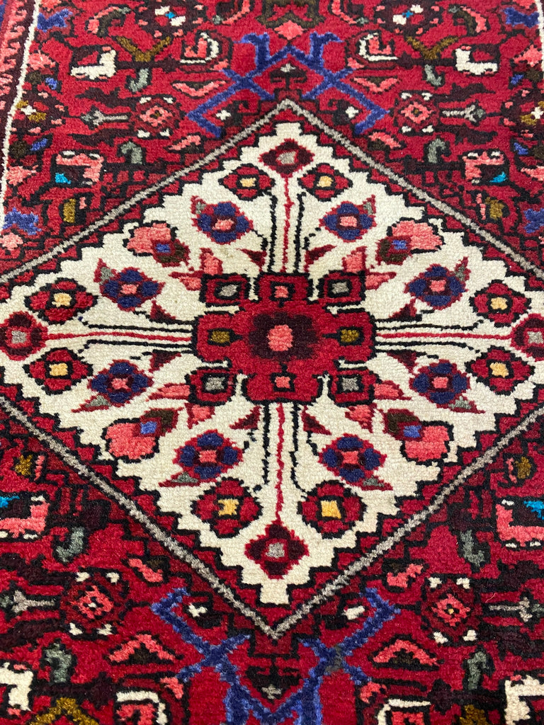 13.5 Feet Runner Persian Hamadan Rug #B-80035