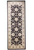 Load image into Gallery viewer, 4 x 10.6 Dark Brown Chobi Peshawar Wide Runner 9931