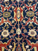 Load image into Gallery viewer, 9.4 x 11.7 Dark Royal Blue Quality Ziglar Quality Rug Natural Wool   #F-6952