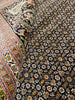 Load image into Gallery viewer, 10 x 13.2 Black Persian Wool &amp; Silk Tabriz Mahi Rug 79978