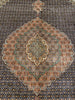 Load image into Gallery viewer, 10 x 13.2 Black Persian Wool &amp; Silk Tabriz Mahi Rug 79978