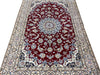 Load image into Gallery viewer, 6.5 x 10  Authentic Persian Nain Rug Wool and Silk IRAN #F-6953