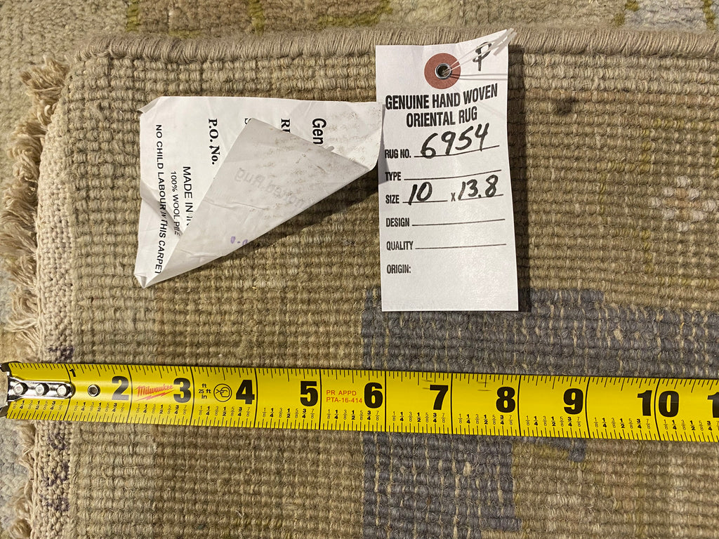 10 x 13.8 New Handmade Oushak Rug #F-6954
