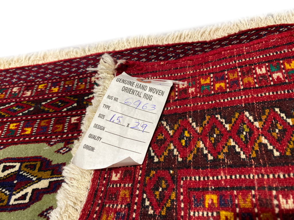 Small Turkman Bokhara Handmade rug  #F-6963