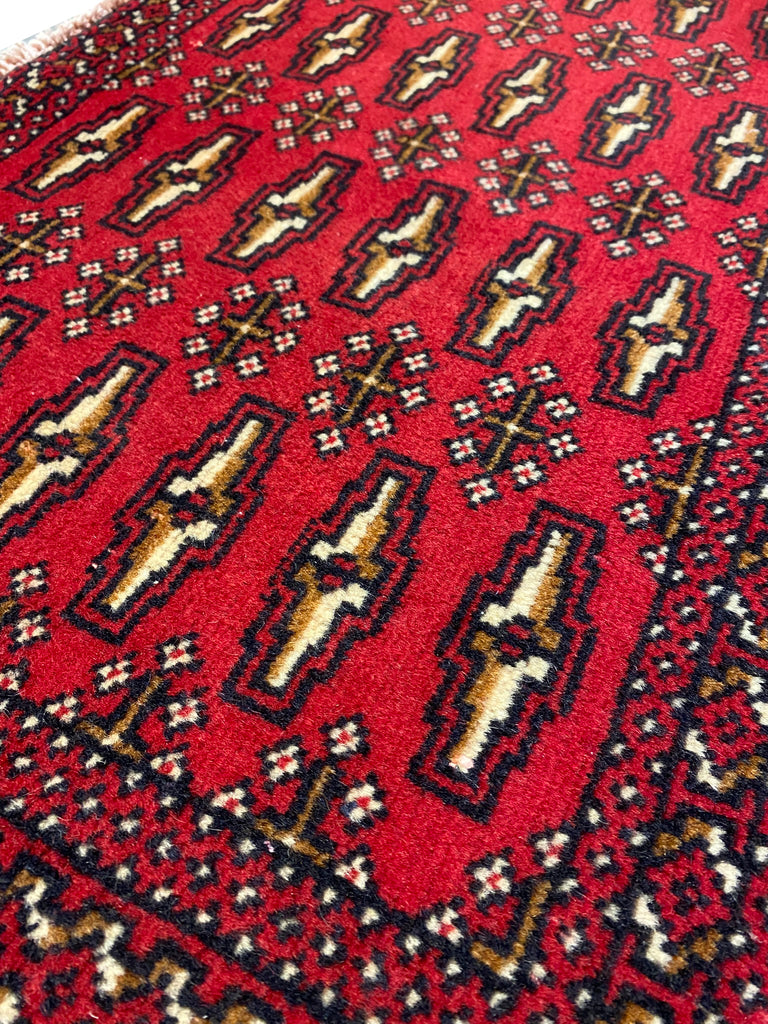 1.6 x 3.4 Turkman Bokhara Tribal Rug #F-6964