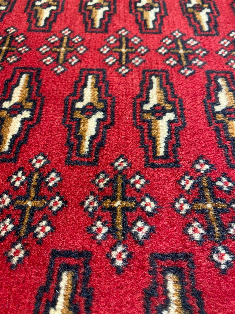 1.6 x 3.4 Turkman Bokhara Tribal Rug #F-6964