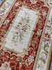 Load image into Gallery viewer, 3 x 5 Needle Point Rug French Aubusson  Burgundy  #F-6965
