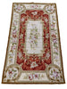 Load image into Gallery viewer, 3 x 5 Needle Point Rug French Aubusson  Burgundy  #F-6965