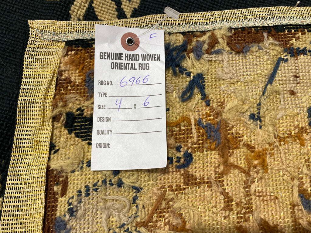 4 x 6 Needle Point Rug French Aubusson  #F-6966