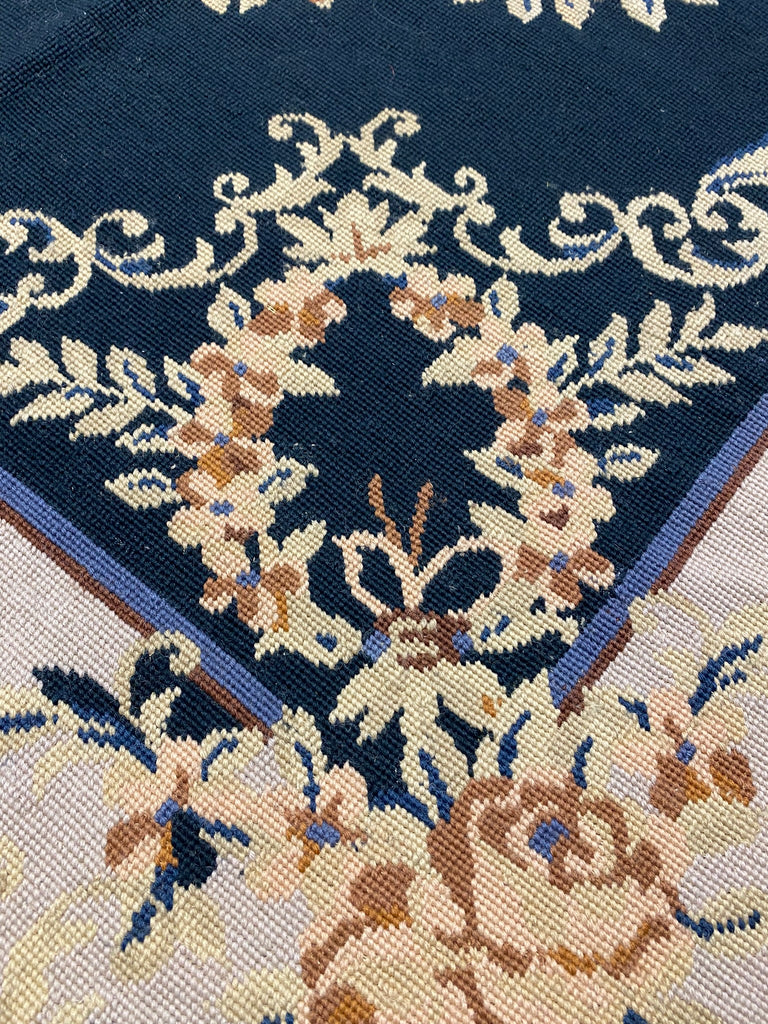 4 x 6 Needle Point Rug French Aubusson  #F-6966