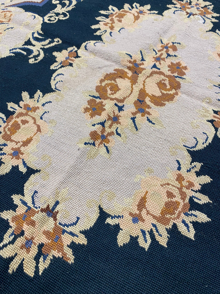 4 x 6 Needle Point Rug French Aubusson  #F-6966